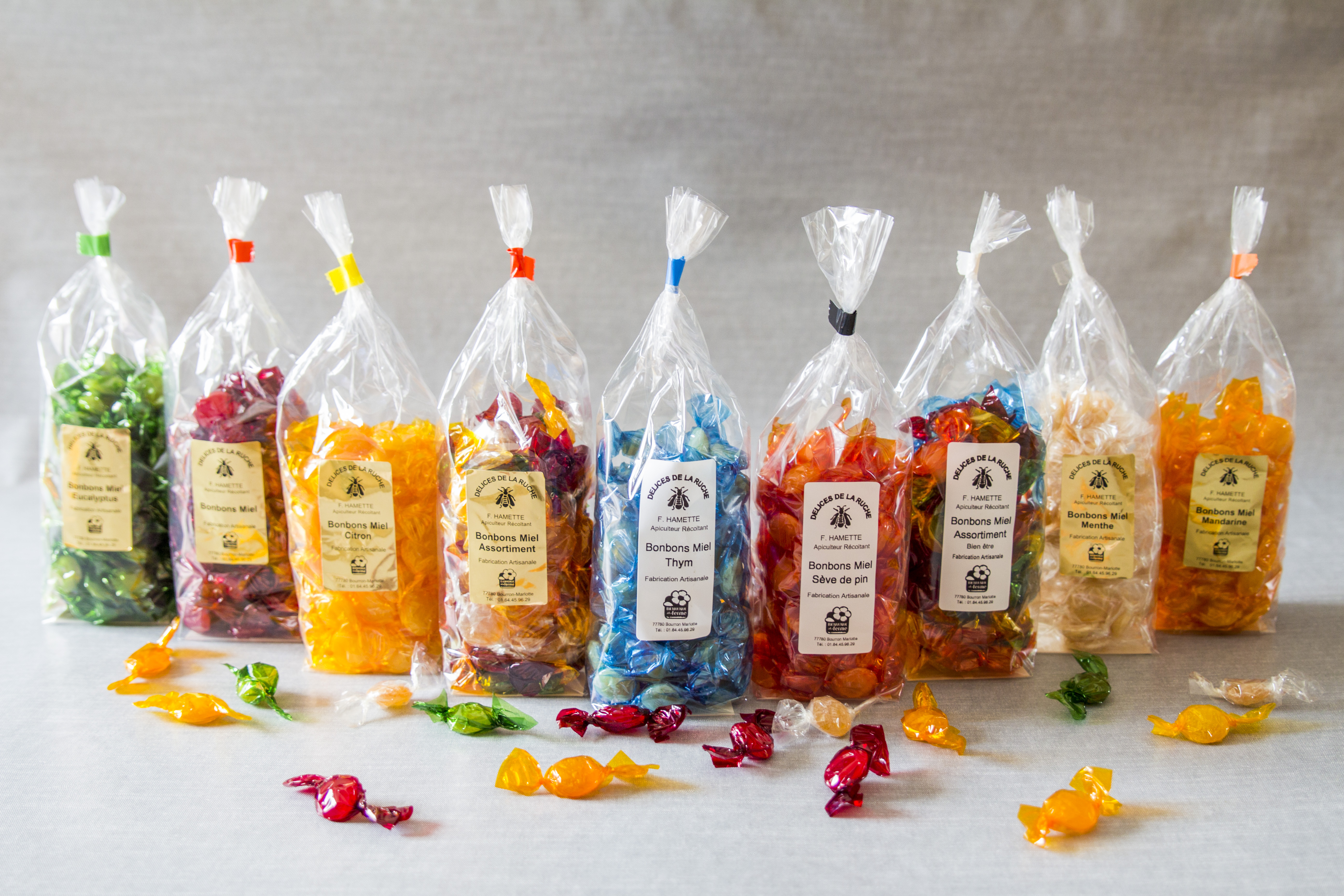 Lollies made from honey
