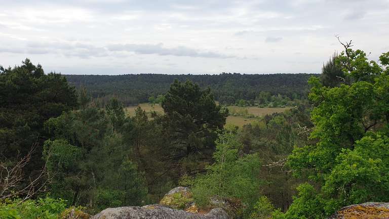 Looking down at the Plaine de Chanfroy from Tour de la Vierge