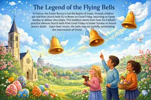 The flying bells of Easter in Fontainebleau