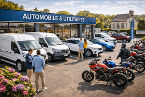 AI generated image of a Motor Vehicle Dealer in France.