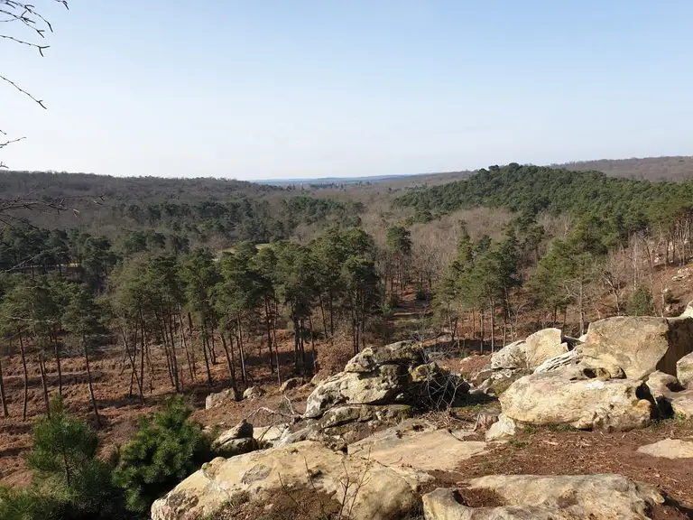 Looking toward Bourron-Marlotte from Grotte Beatrix
