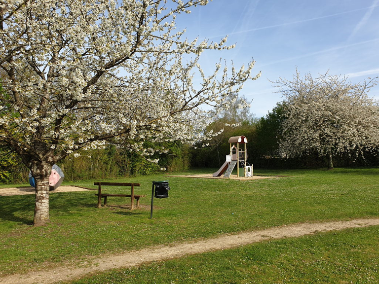 Ury playground in Spring